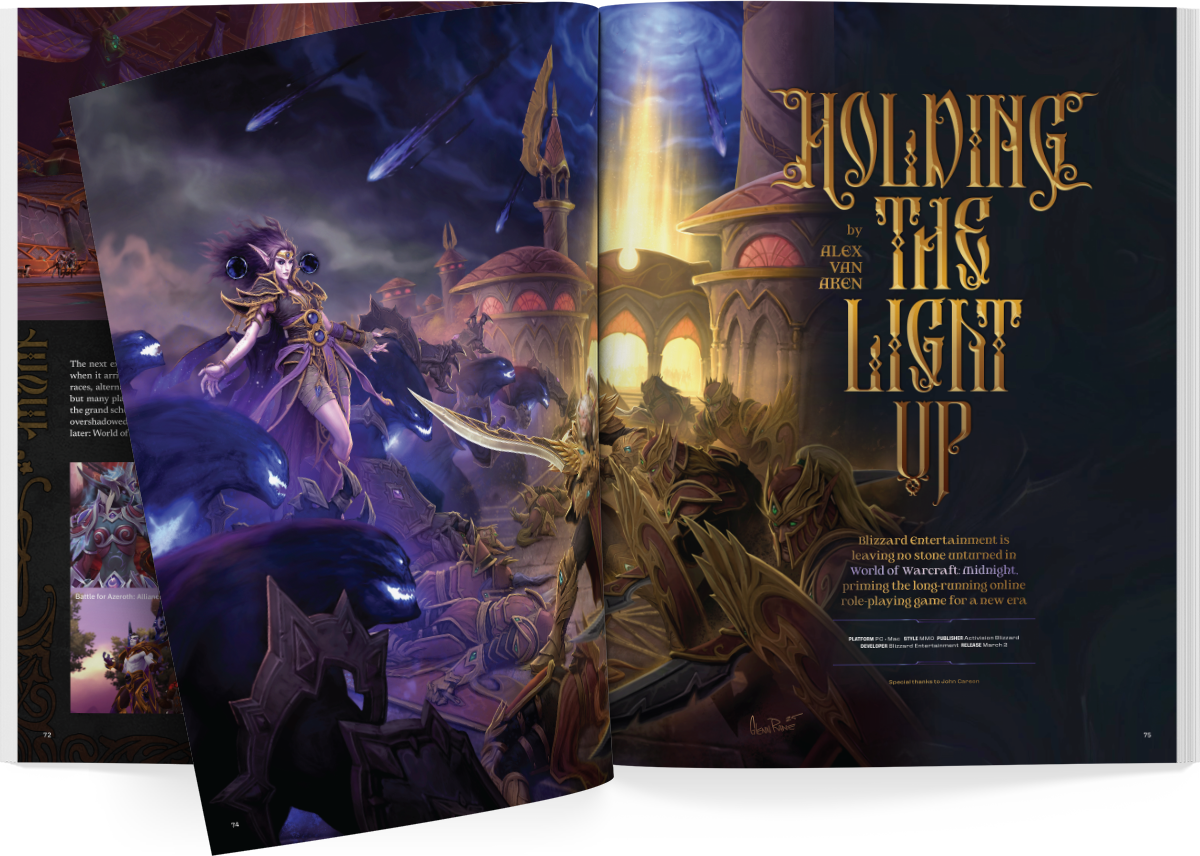 Game Informer Issue 374 - World of Warcraft: Midnight spread preview