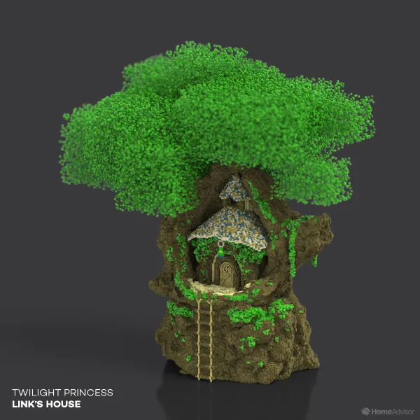 This Home-Advising Site  Commissioned Voxel-Art Renditions Of Video Game Architecture