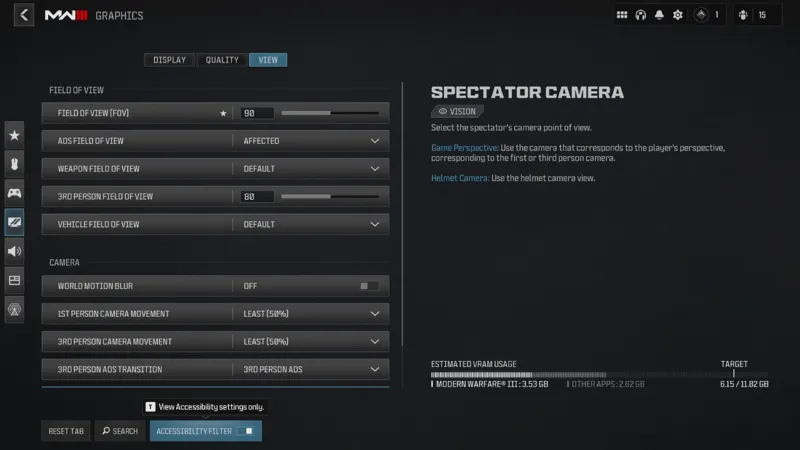 Call of Duty Modern Warfare III Accessibility Settings Features 