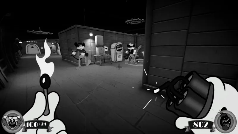 mouse fumi games 1930s vintage cartoon noir first person shooter FPS gameplay trailer