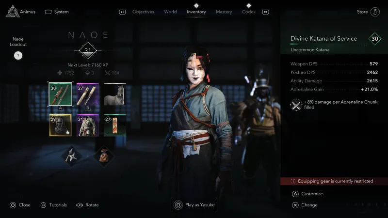Assassin's Creed Shadows Yasuke Naoe Game Informer Review