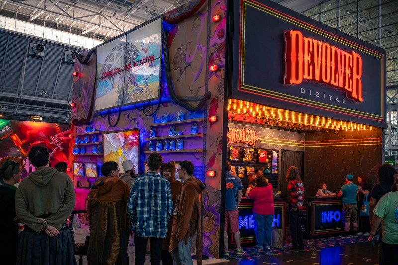 Devolver Digital booth at PAX East 2025