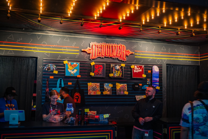Devolver Digital booth at PAX East 2025