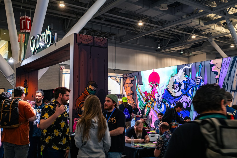 GUDNAK tabletop booth at PAX East