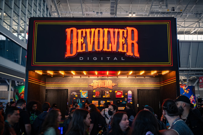 Devolver Digital booth at PAX East 2025