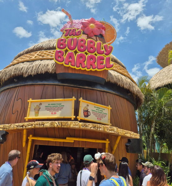 Cool down with a DK Crush Float at the Bubbly Barrel 