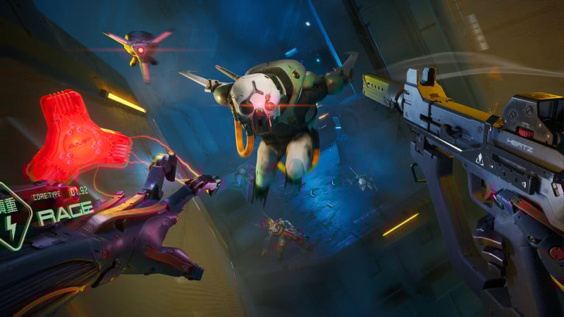 Metal Eden Reikon Games Game Informer Review Cyberpunk FPS Shooter Doom Ghostrunner