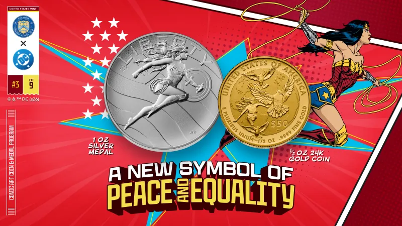 DC and the U.S. Mint’s Historic Partnership Celebrating Comic Art