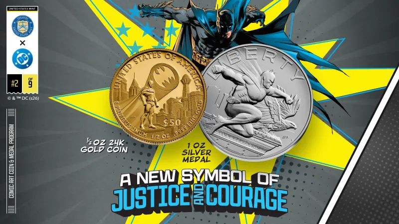 DC and the U.S. Mint’s Historic Partnership Celebrating Comic Art