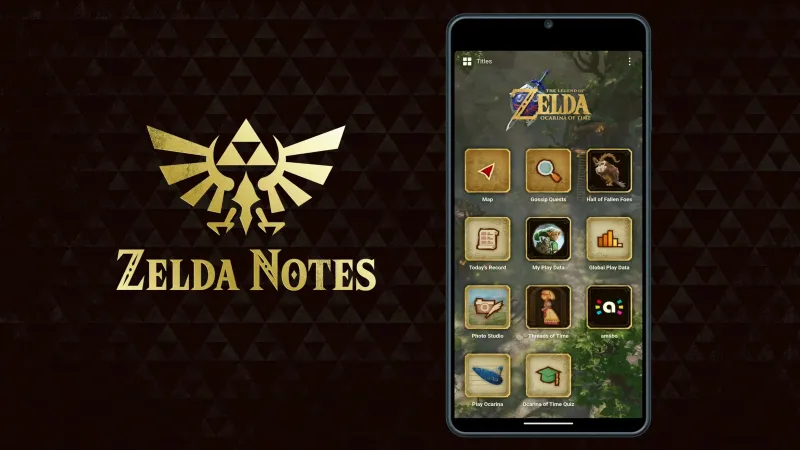 Zelda Notes companion app features