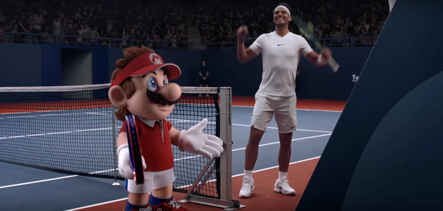 Rafael Nadal Cheats Mario Out Of A Well-Deserved Tennis Victory In New Trailer