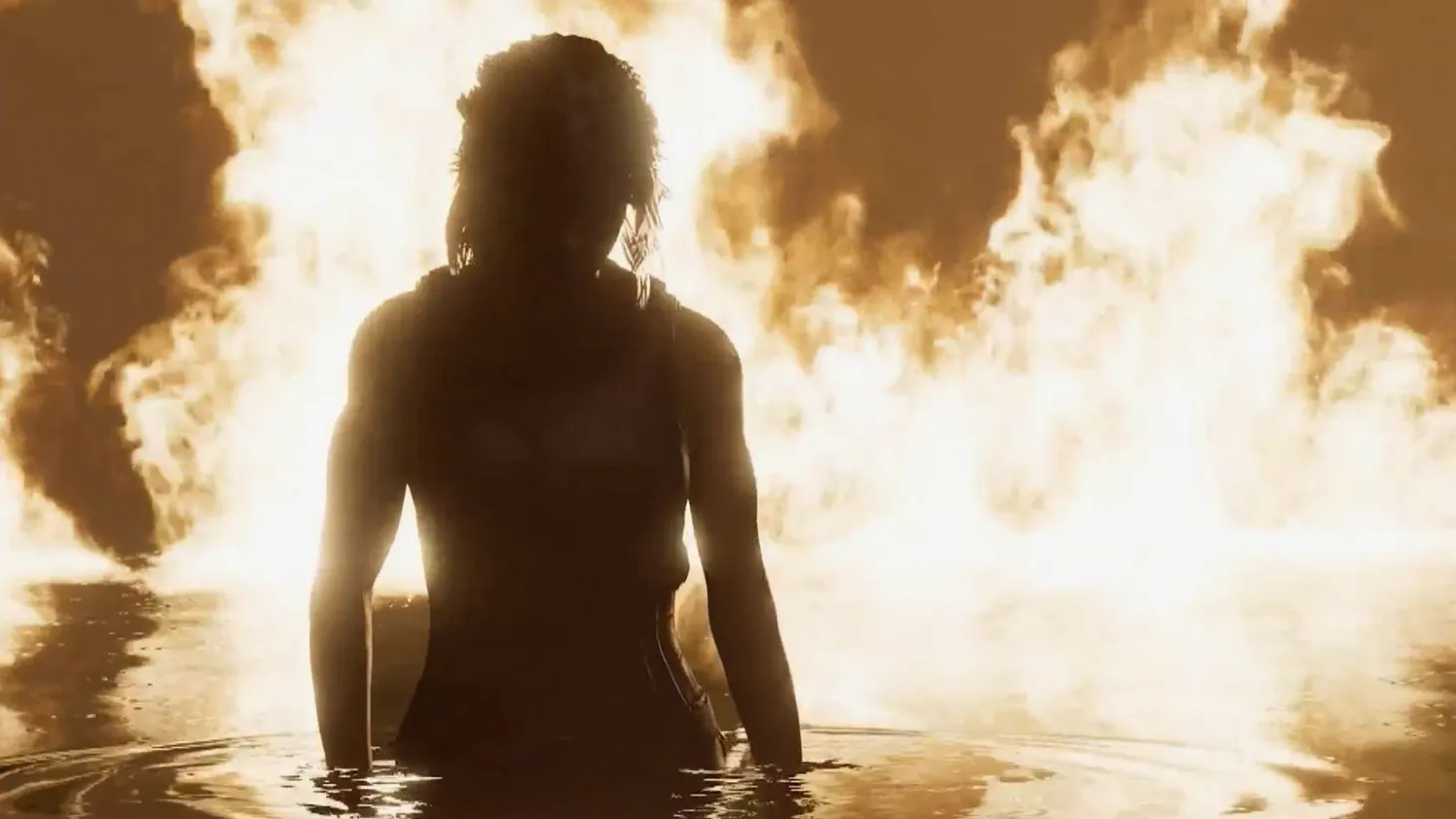 tomb raider lara silhouette