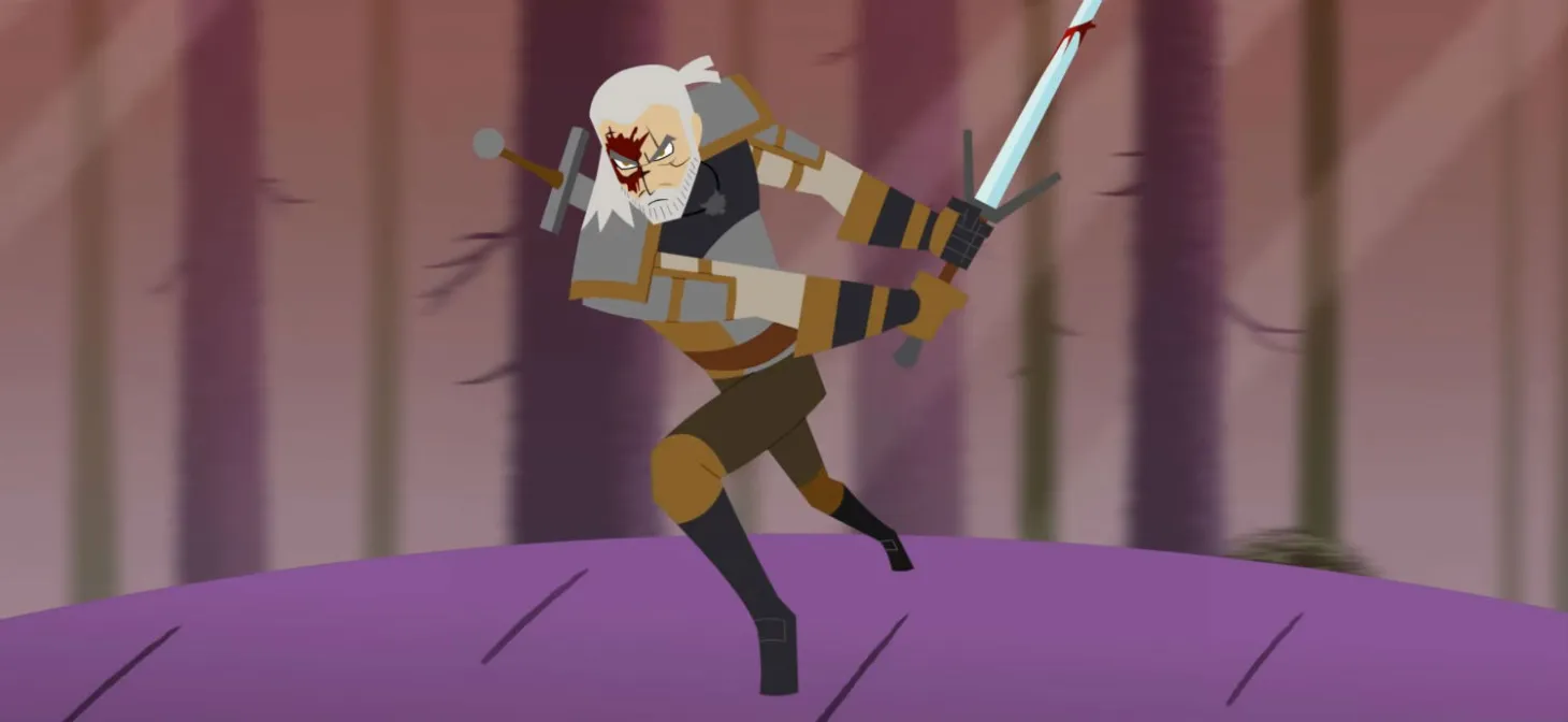 Watch The Witcher 3's Geralt Take On The Griffin, Samurai Jack-Style