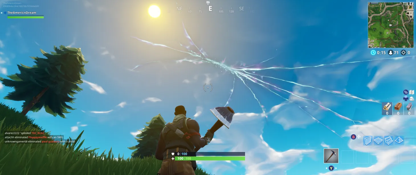 Fortnite's Sky Has A Big Crack In It Now