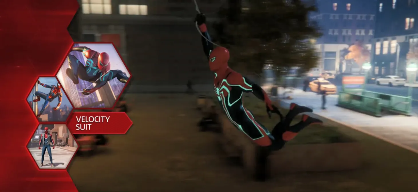 Velocity Suit in Spider-Man