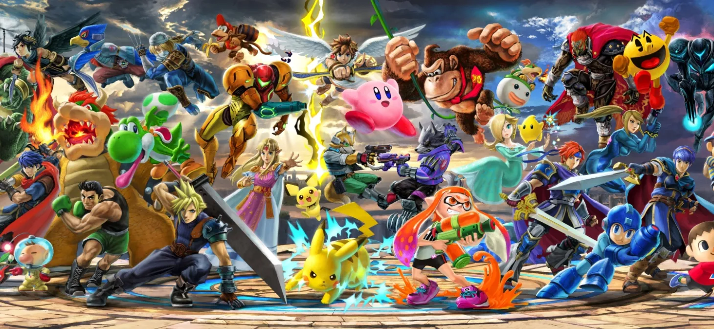 Check Out A High Resolution, Updated Panoramic Illustration Featuring Every Character In Super Smash Bros. Ultimate