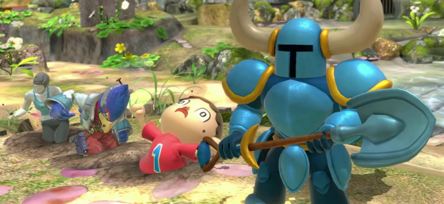 Shovel Knight Assist Trophy in Super Smash Bros. Ultimate