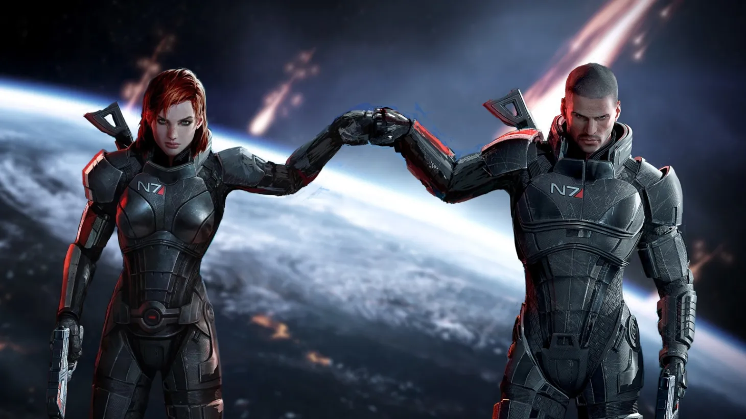Mass Effect Legendary Edition Panel Spawns Awesome MaleShep vs. FemShep Battle 