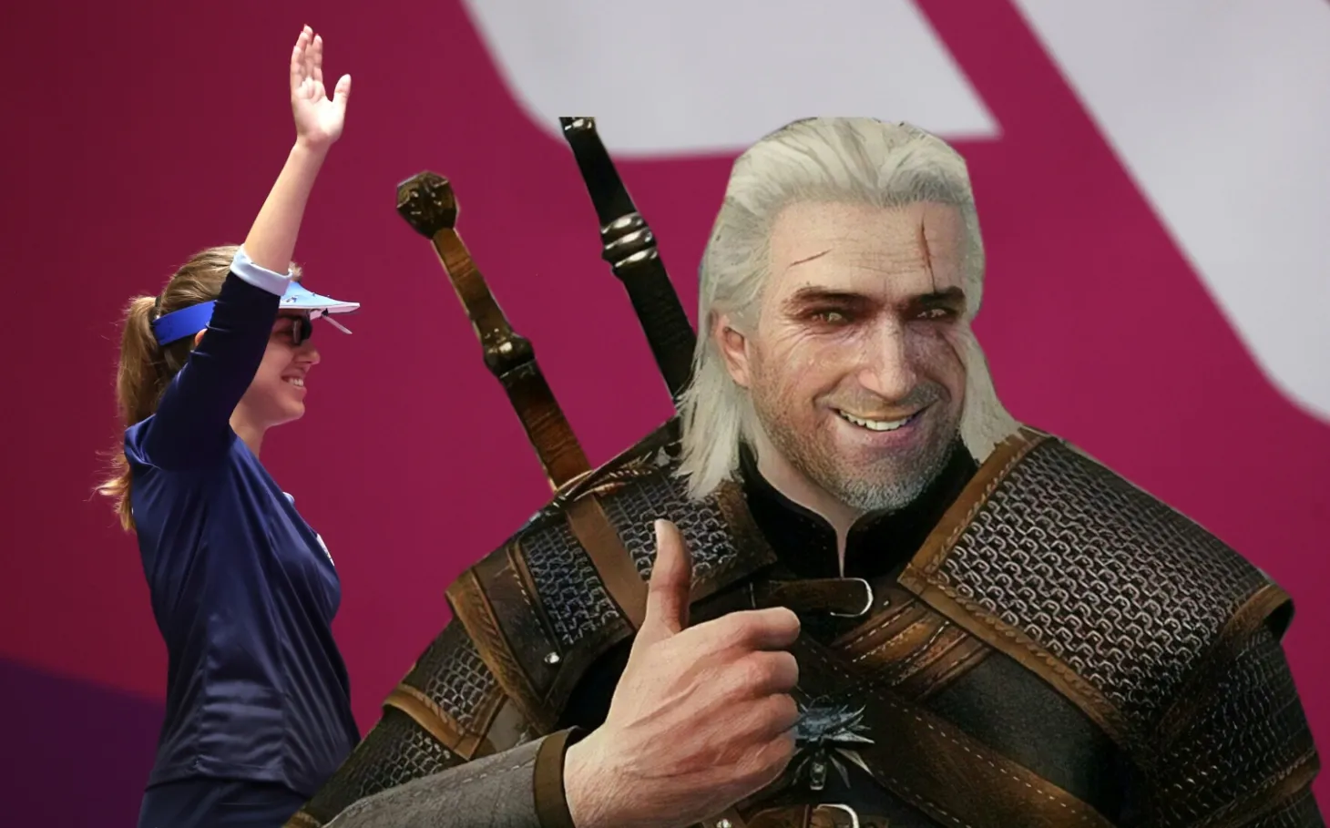 Olympic Gold Medalist Rocks The Witcher Medallion During This Year's Tokyo Olympics