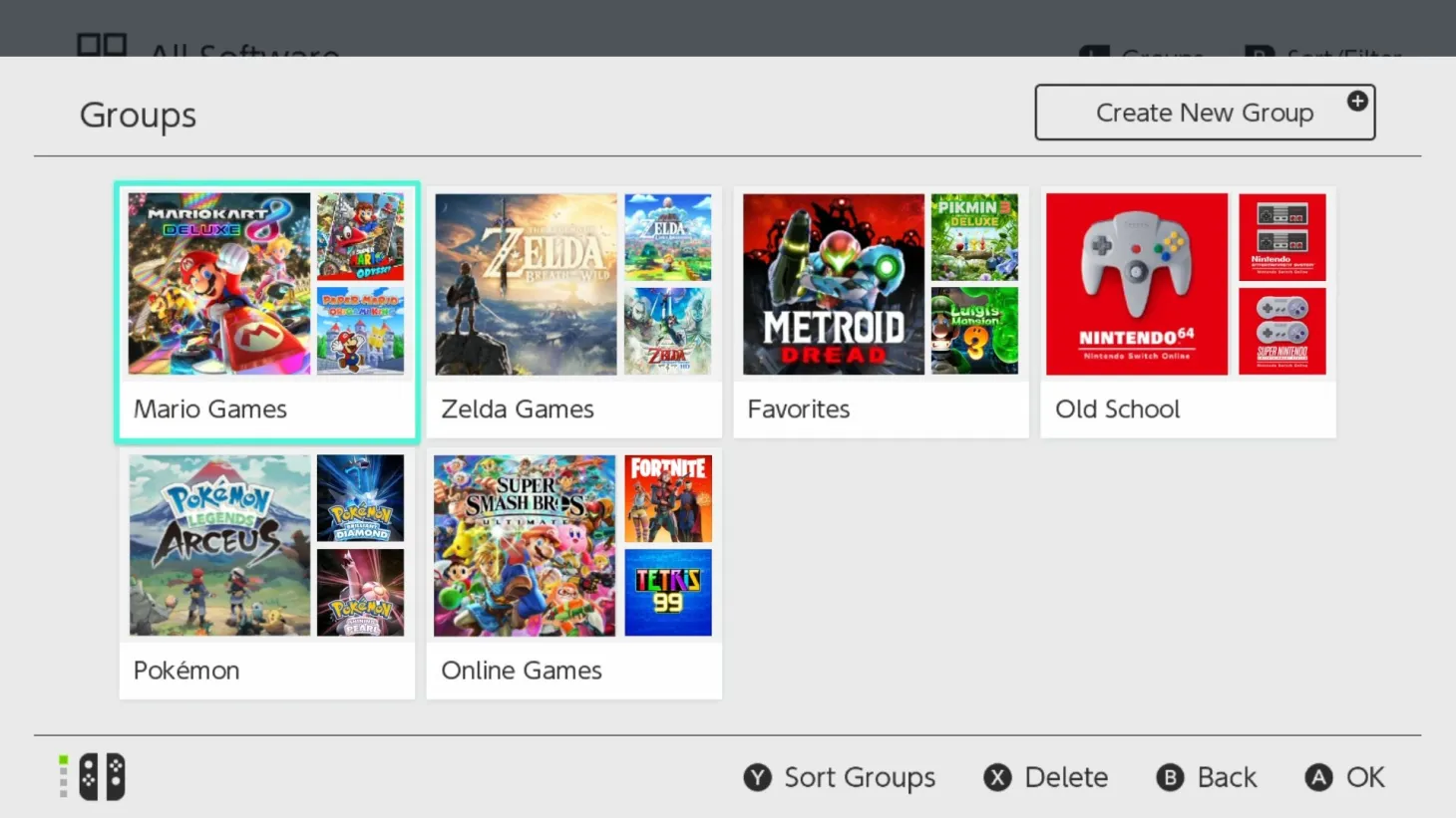 Latest Nintendo Switch Update Lets You Organize Your Games Into Groups
