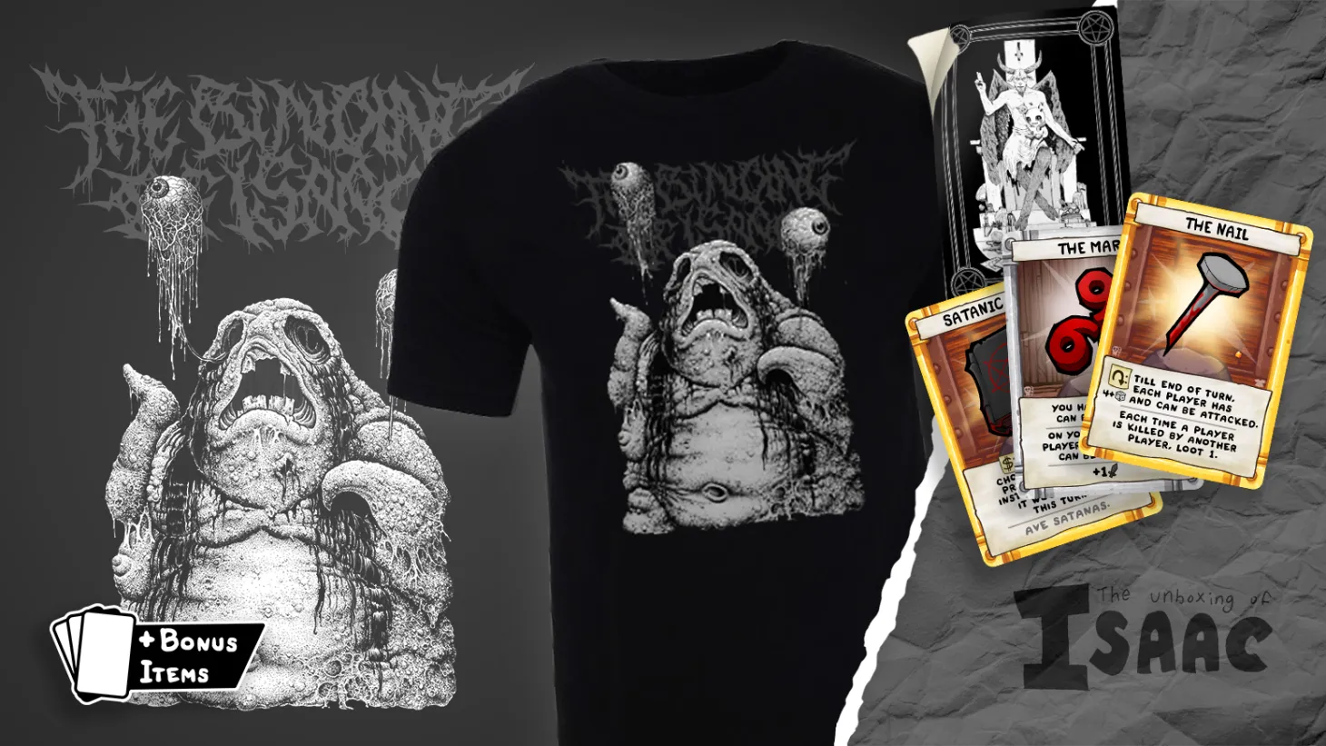Heavenly And Hellish Monthly Merch Is Coming With The Unboxing Of Isaac 