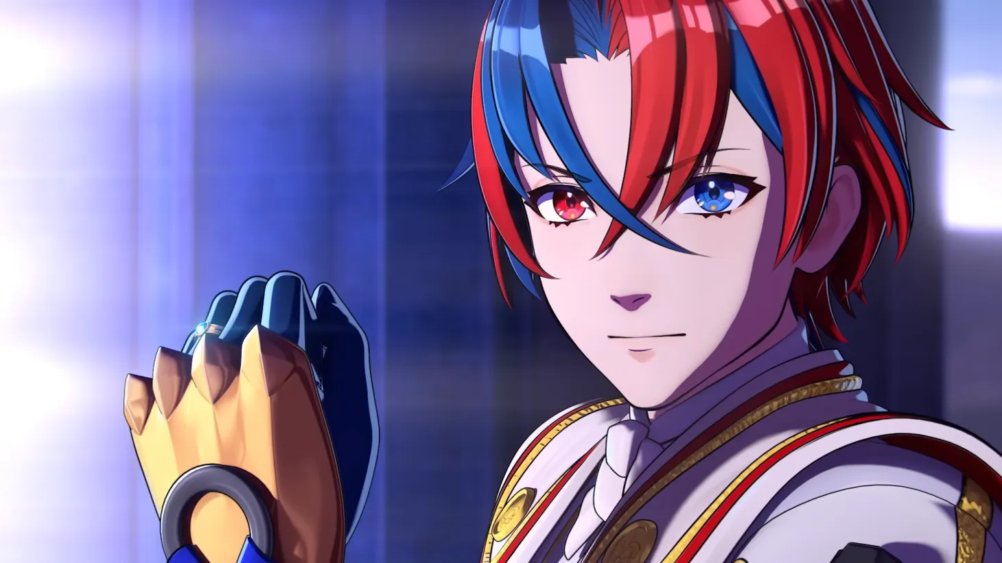 Alear from Fire Emblem Engage has a ring on his left hand.