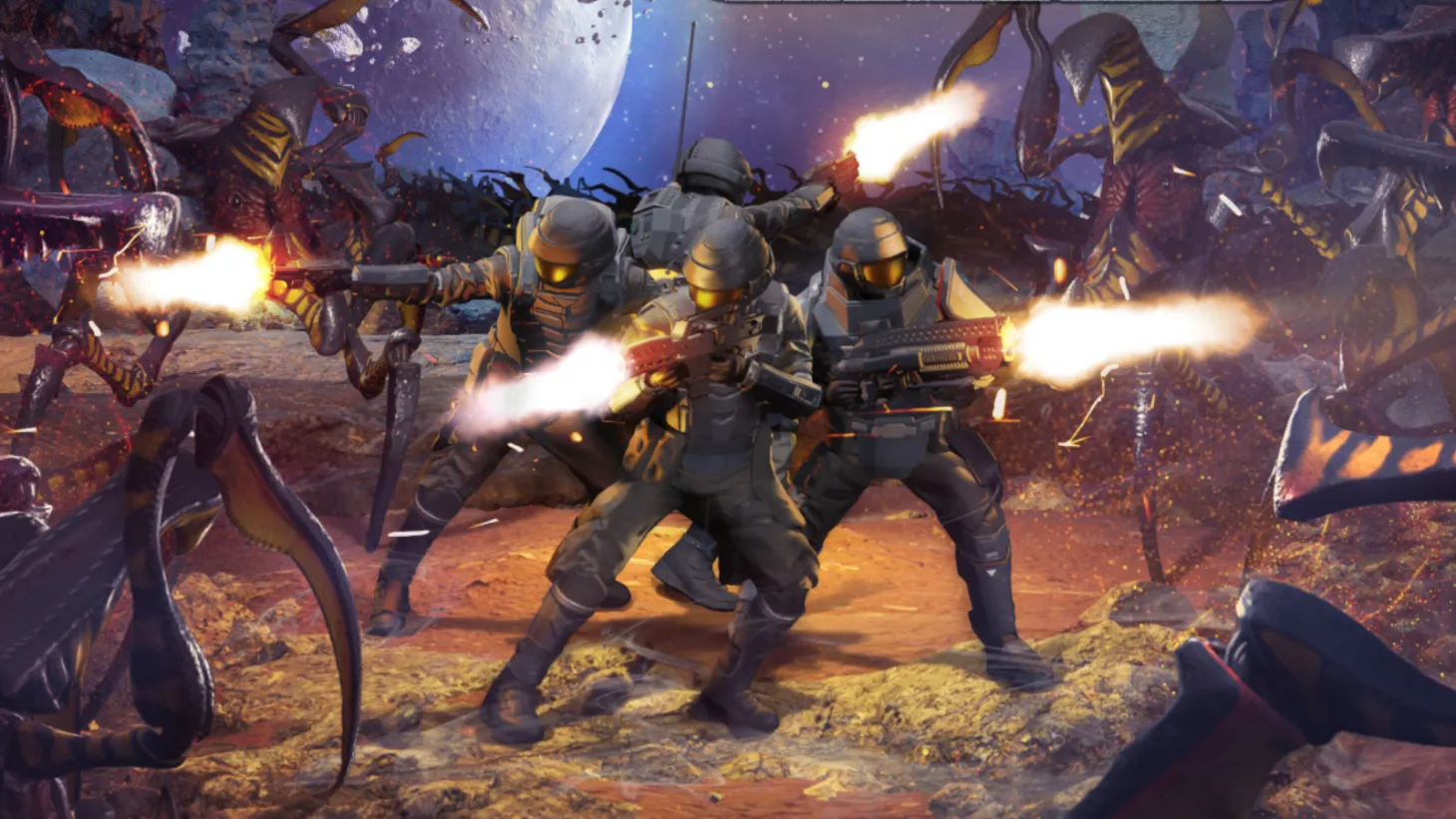 Starship Troopers Extermination multiplayer co-op game reveal trailer