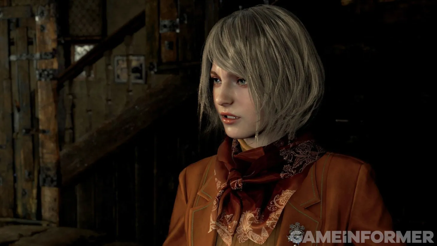 Resident Evil 4 Remake Game Informer cover story ashley