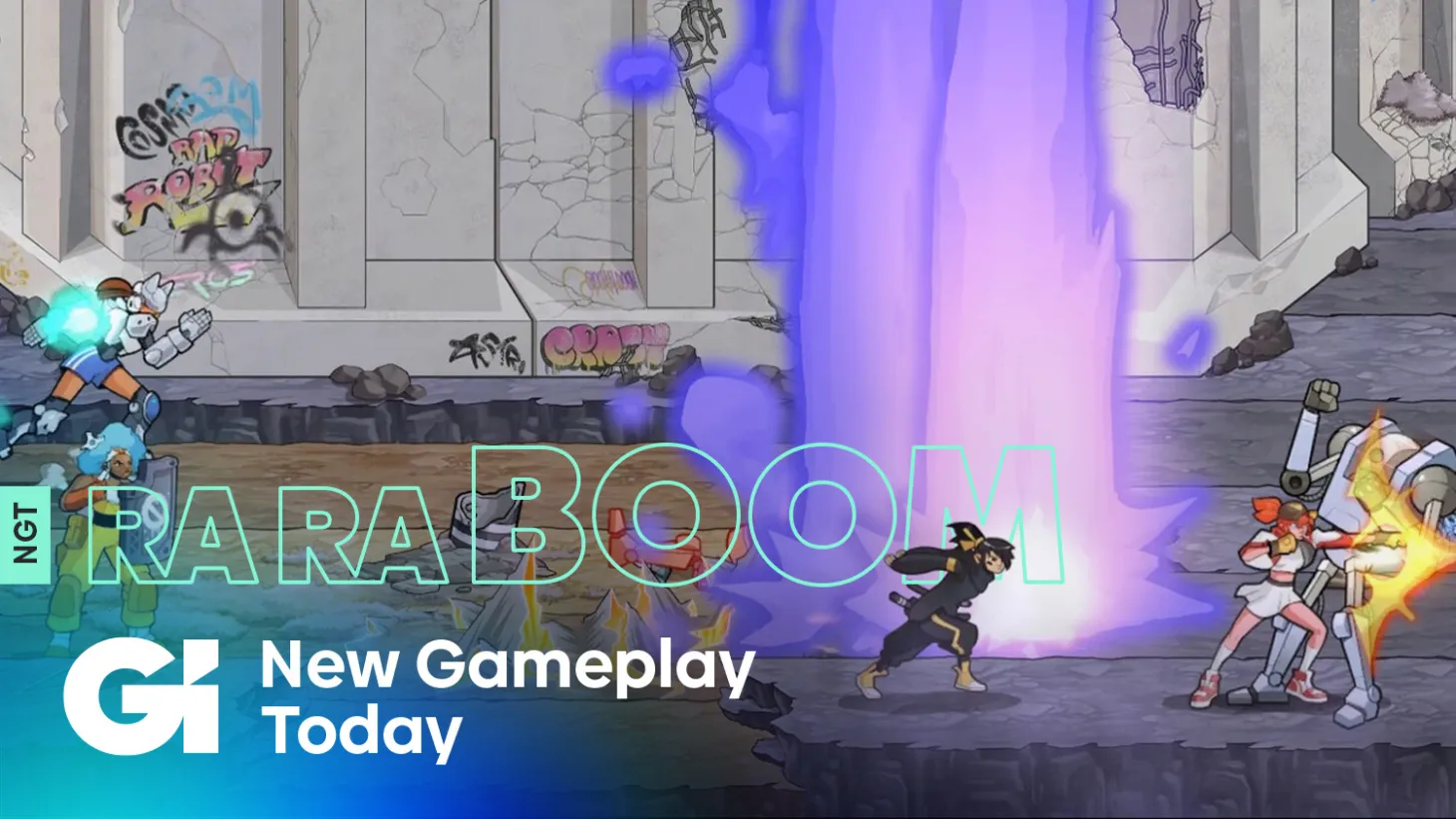 ra ra boom beat 'em up new gameplay today