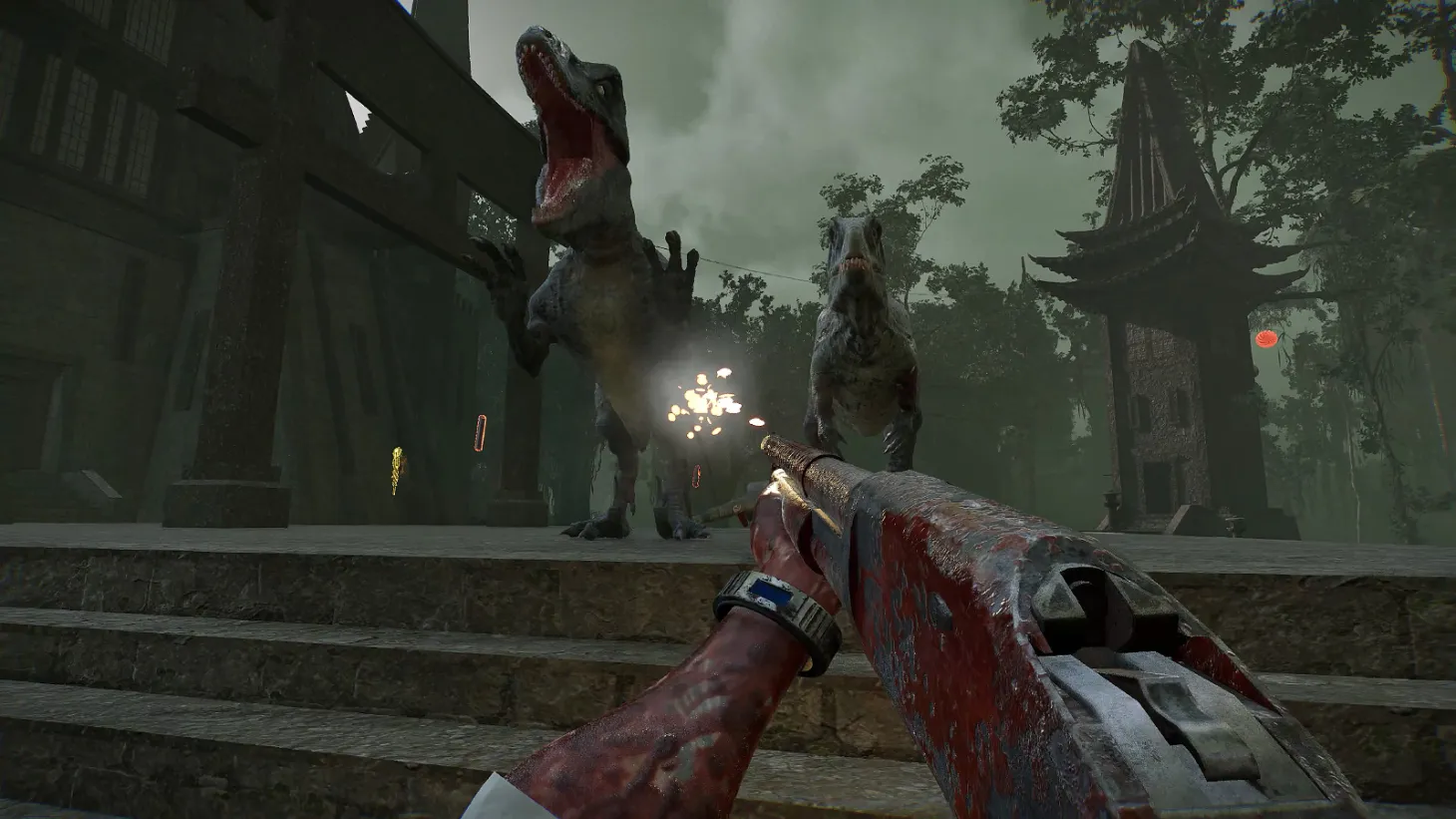 Dinosaur, meet shotgun