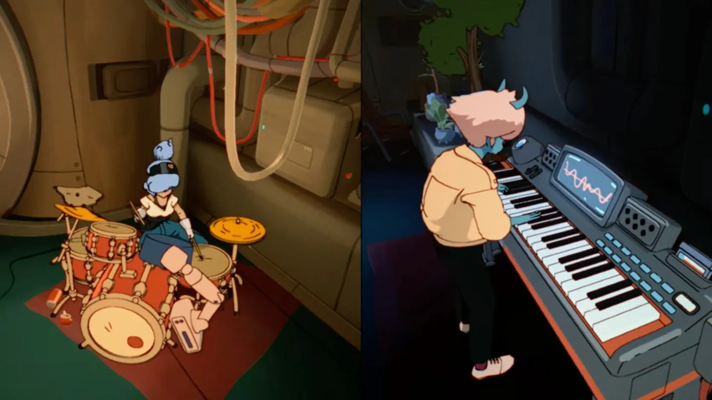 Orbitals Debut Cooperative 1990s Anime Game Nintendo Switch 2 Exclusive Shapefarm Kepler Interactive