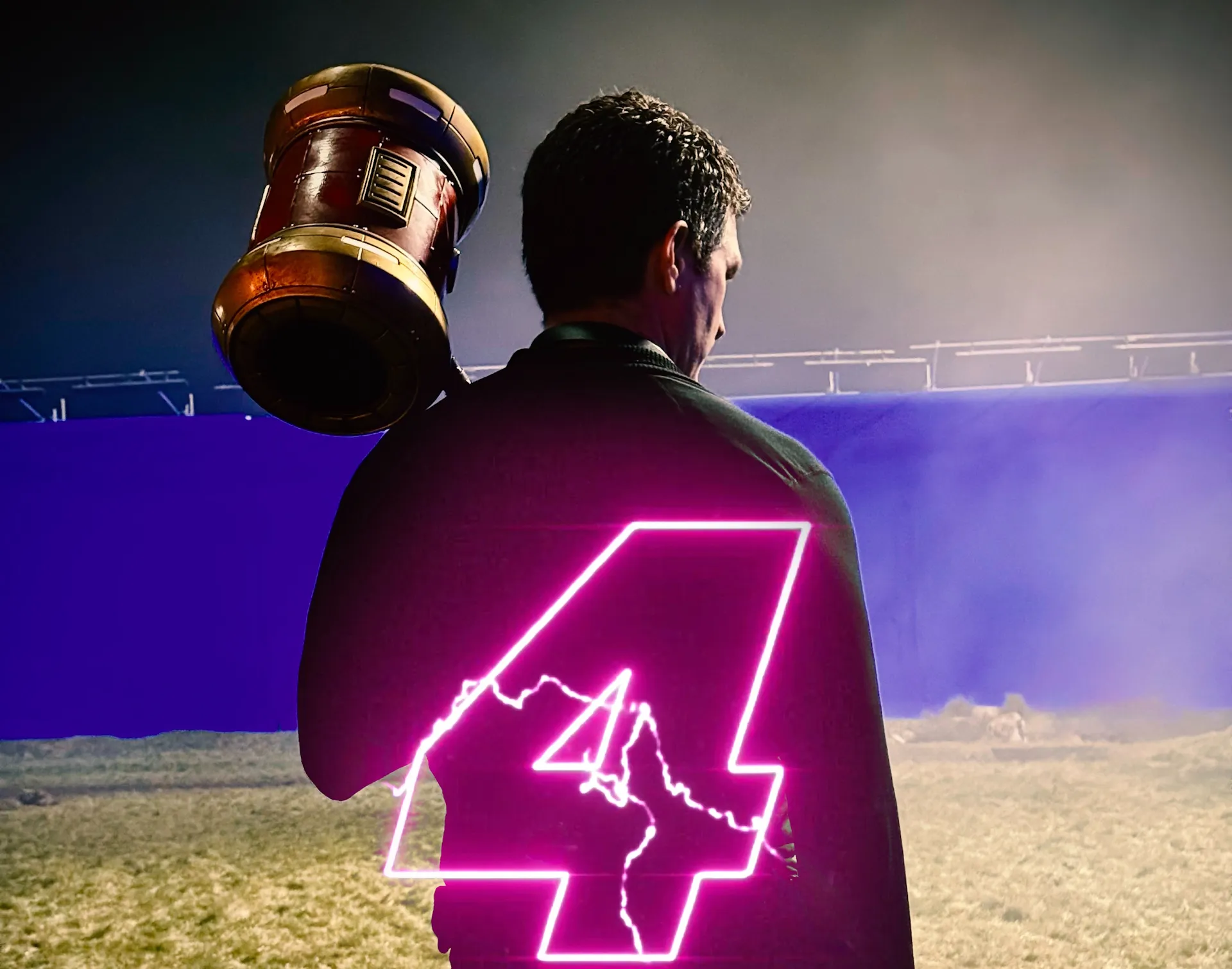 Director Jeff Fowler on the set of Sonic the Hedgehog 4