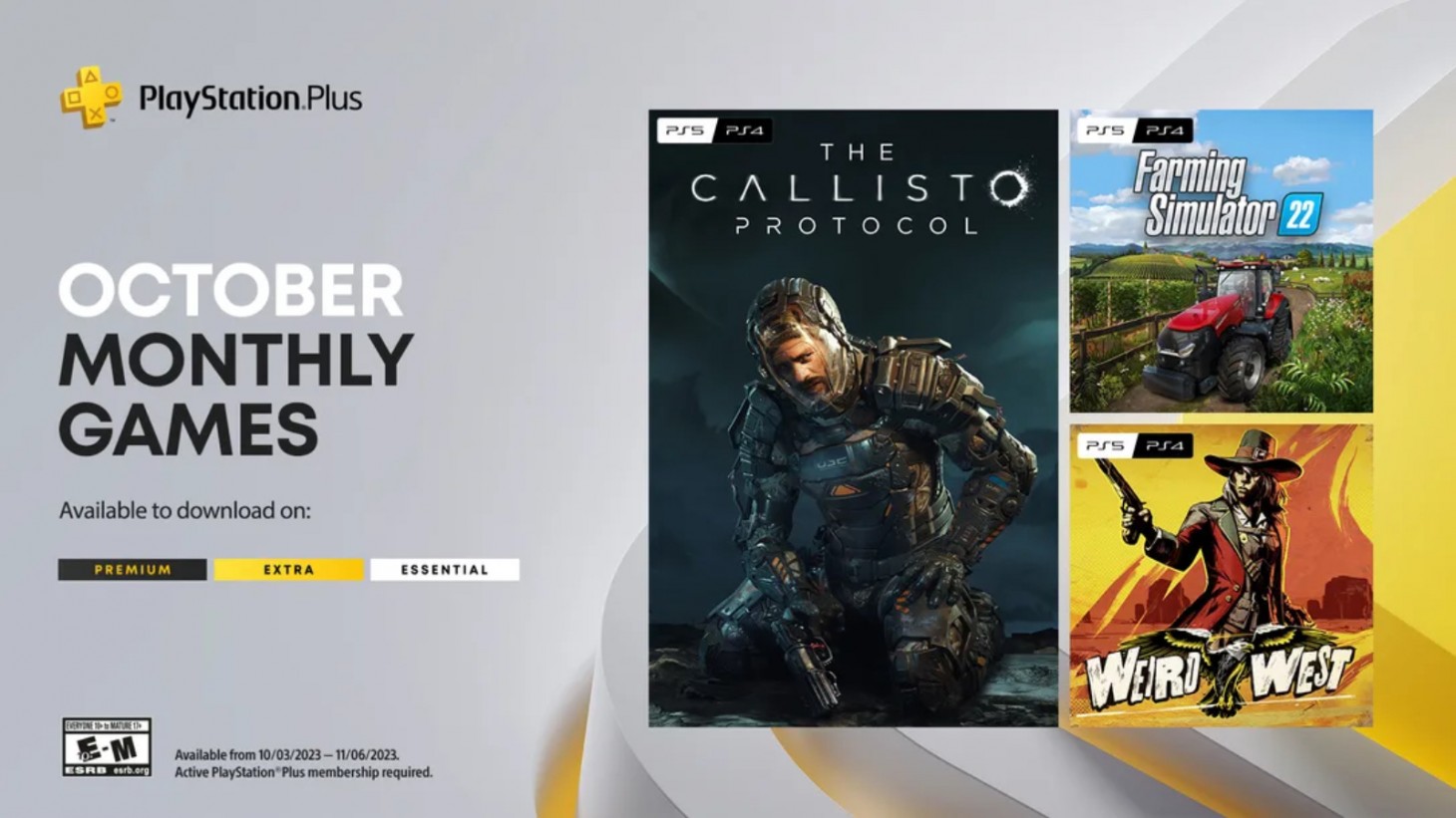 October 2023 PlayStation Plus Free Games Callisto Protocol 