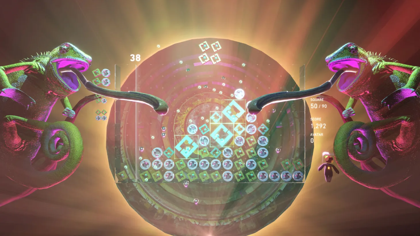 Lumines Arise gameplay screenshot