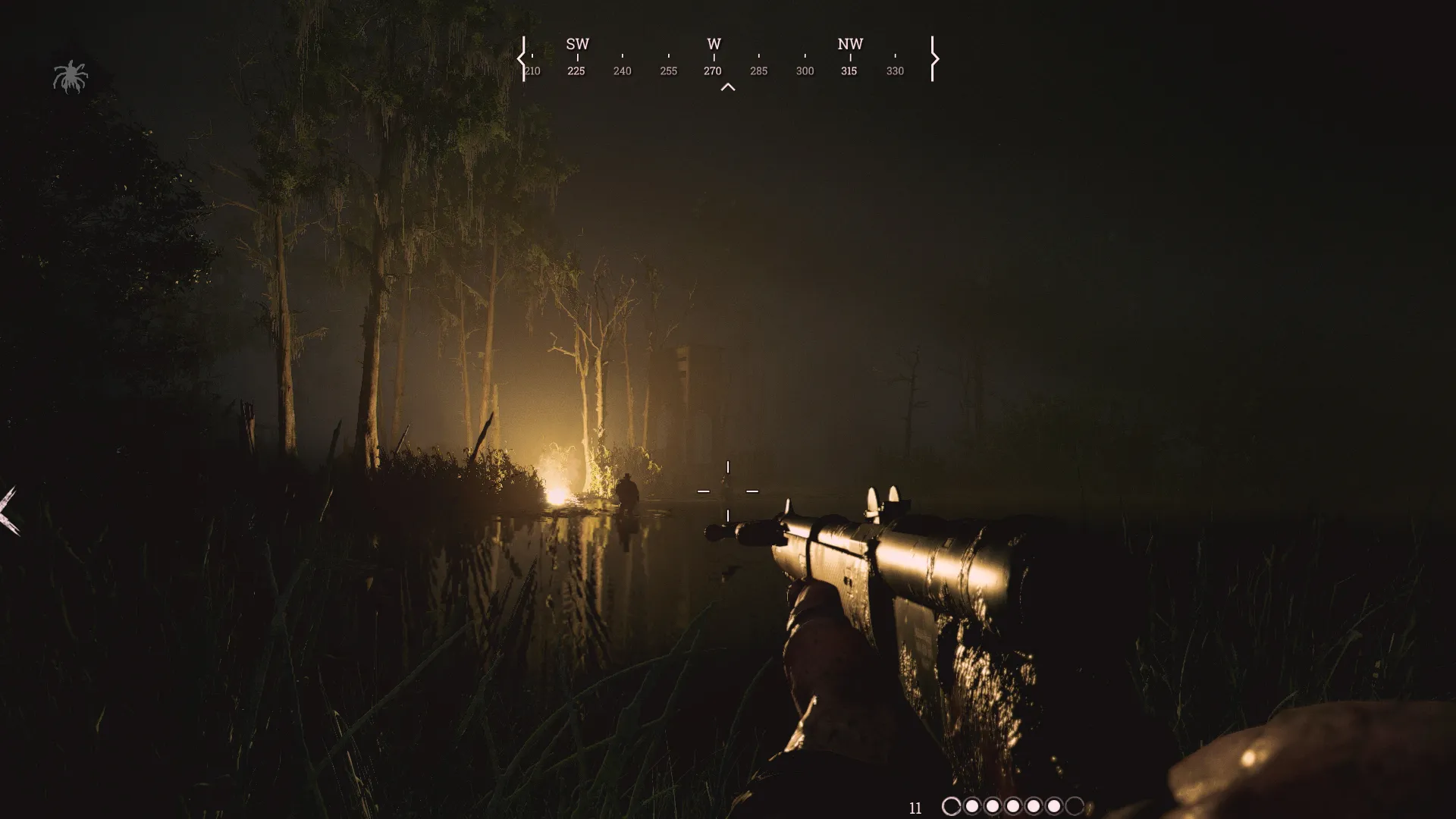 The flare can be used to locate rival hunters in the dark.