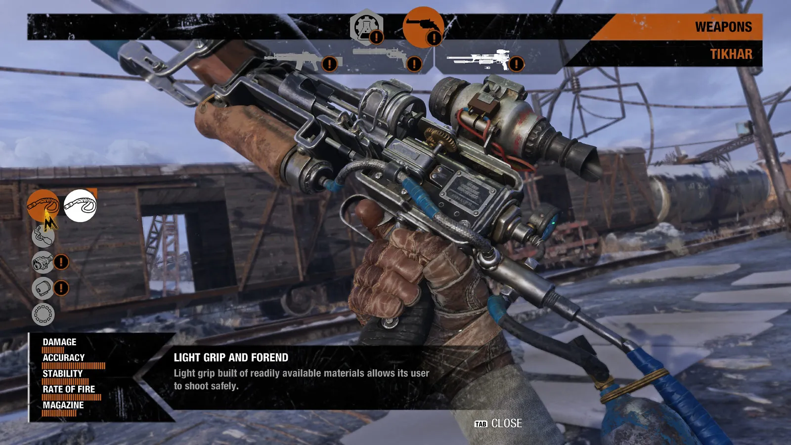 Each base weapon in Metro Exodus has at least five hard points that allow you to mix and match attachments