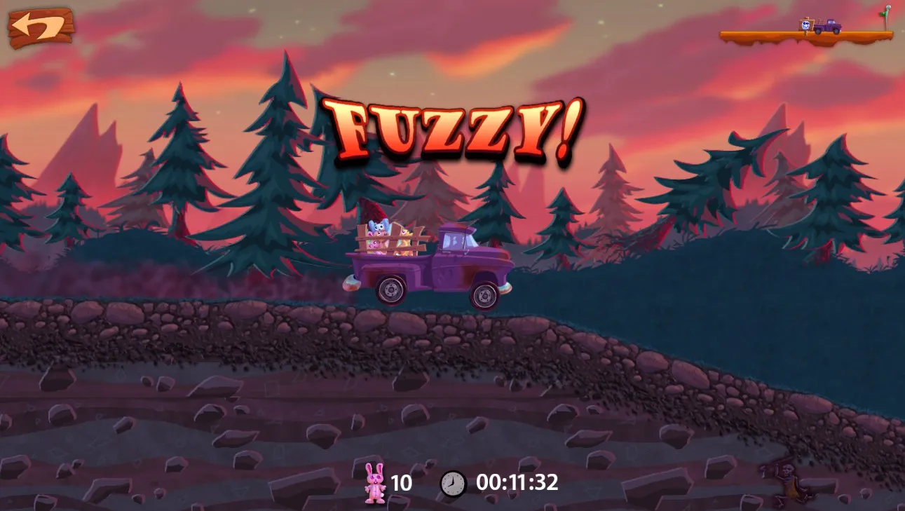 One of Owlchemy Labs' early games, Smuggle Truck, was rejected by the App Store for "controversial subject matter," so Schwartz replaced all the humans with stuffed animals and rereleased the game as Snuggle Truck