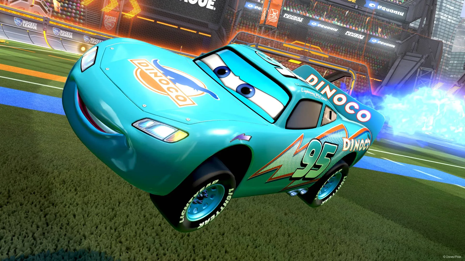 Rocket League Lightning McQueen Disney Kachow 