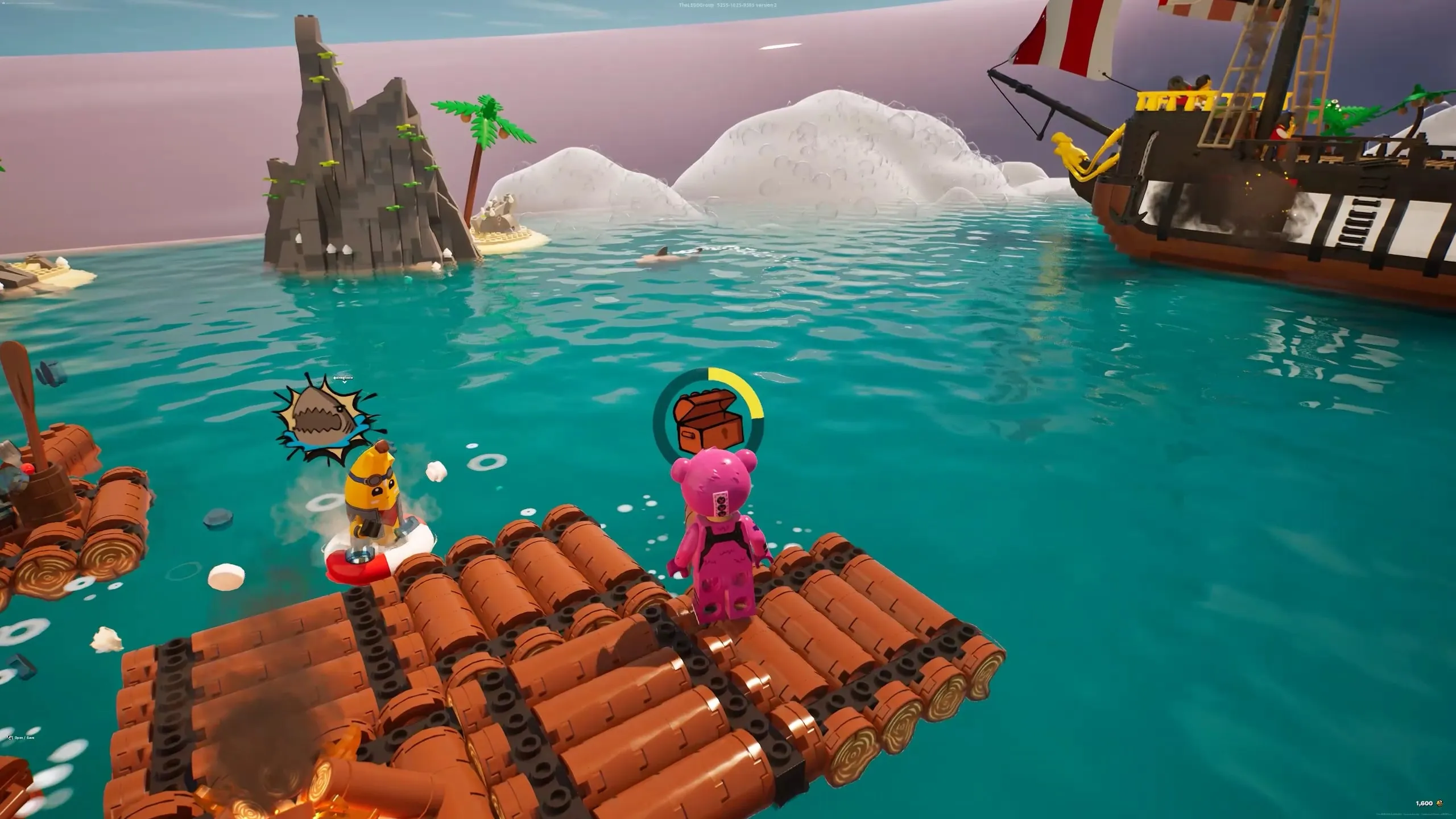 lego fortnite new islands raft survival obby fun