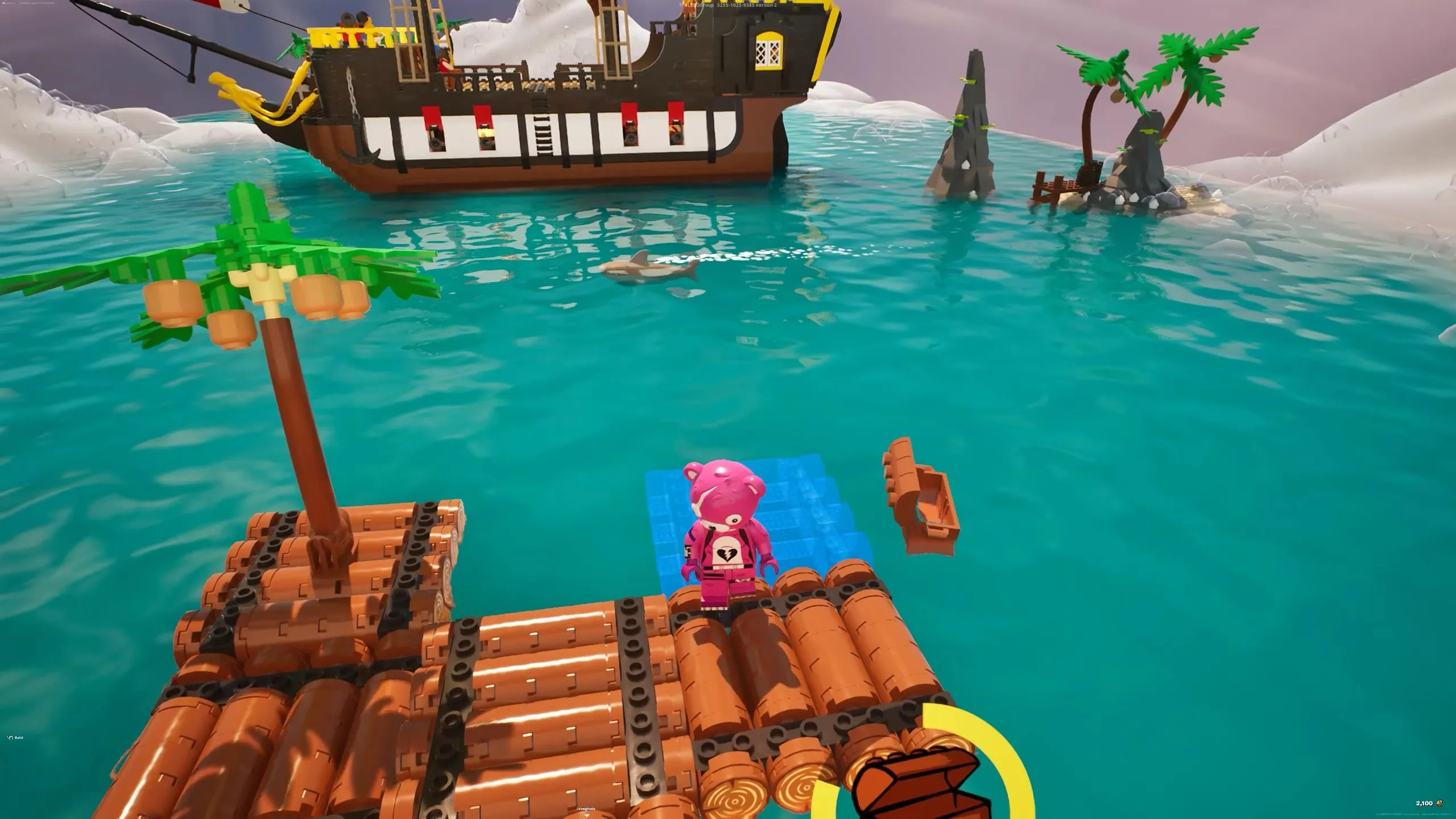lego fortnite new islands raft survival obby fun