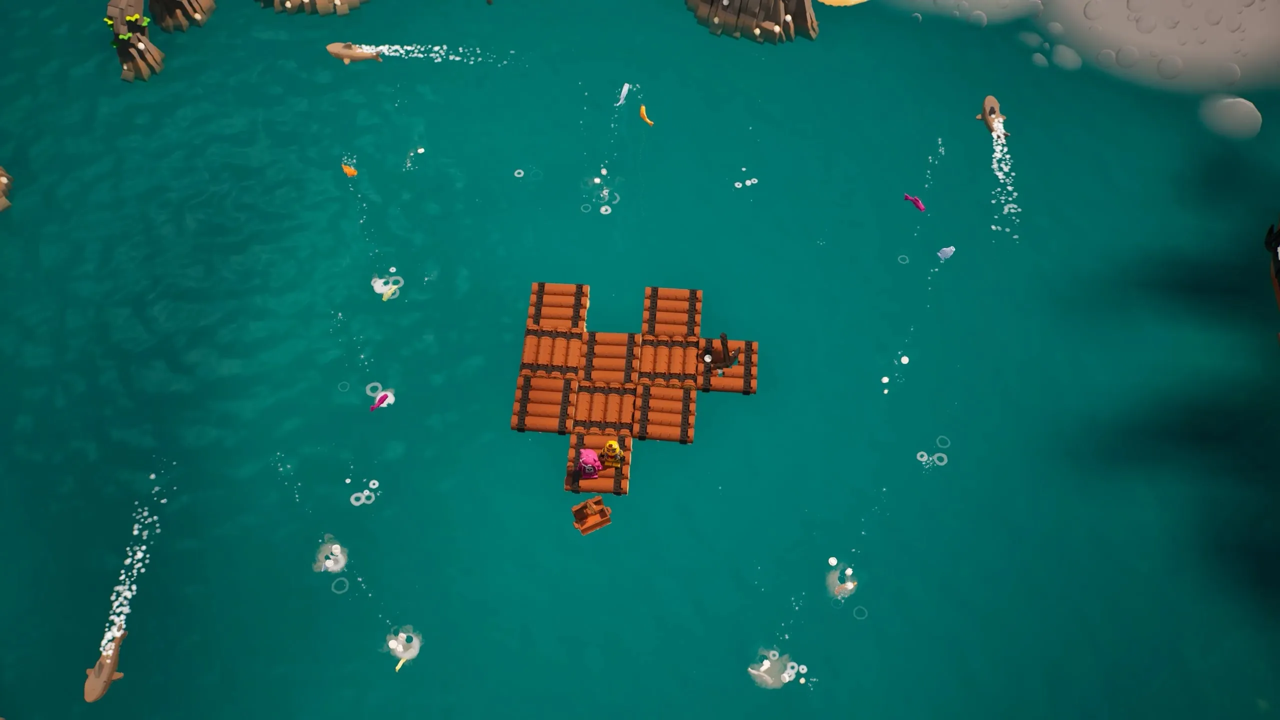 lego fortnite new islands raft survival obby fun