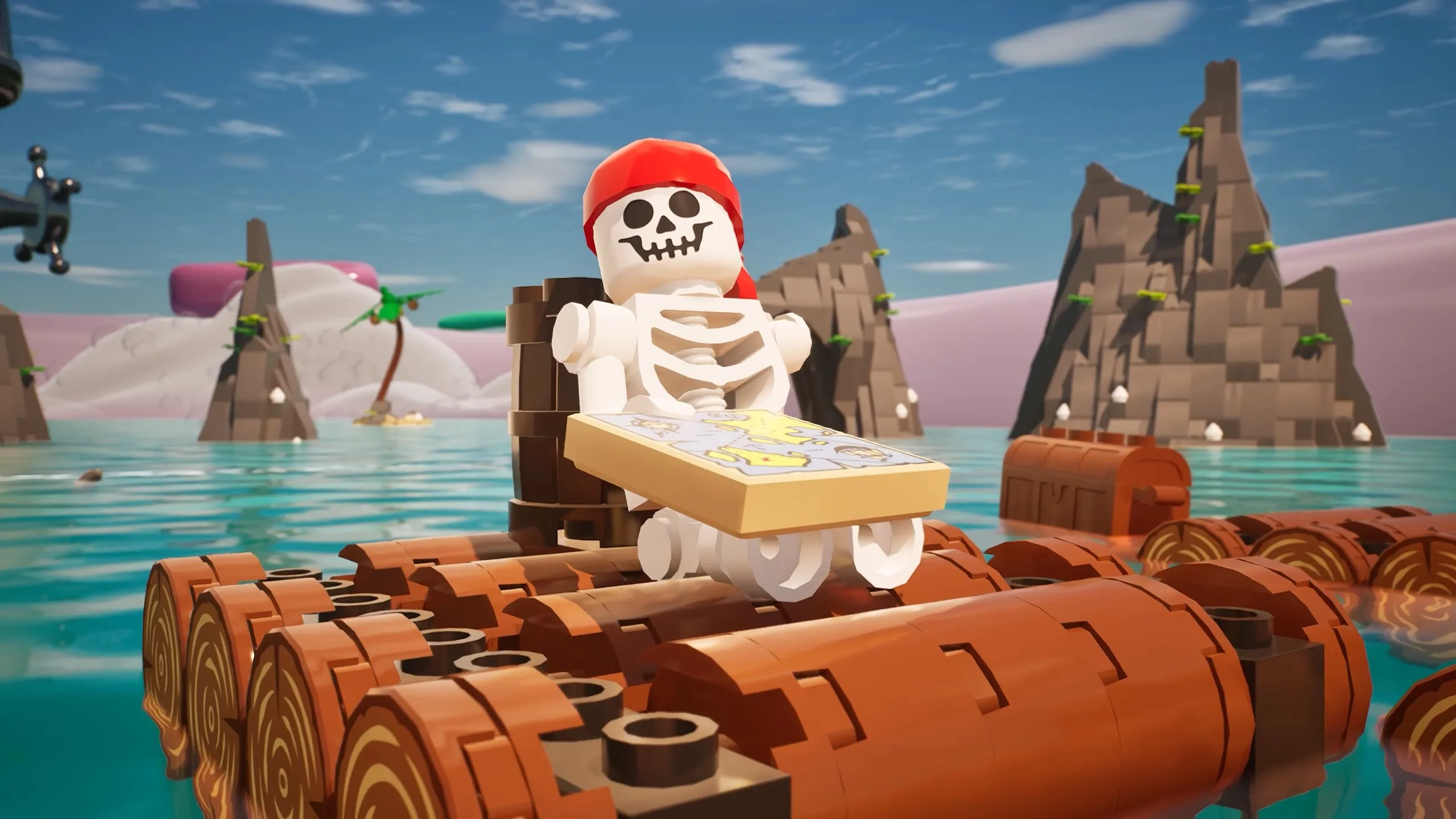 lego fortnite new islands raft survival obby fun