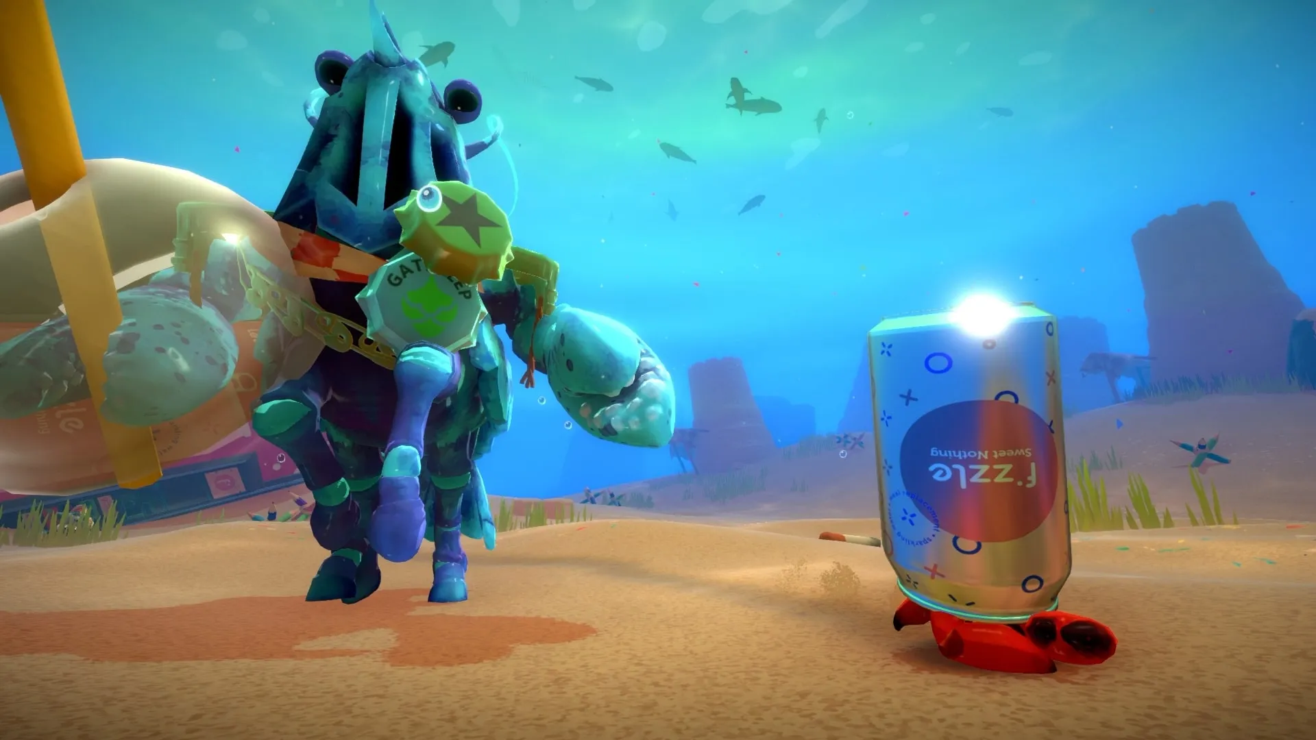 another crab's treasure review game informer 7 10 aggro crab soulslike cartoon