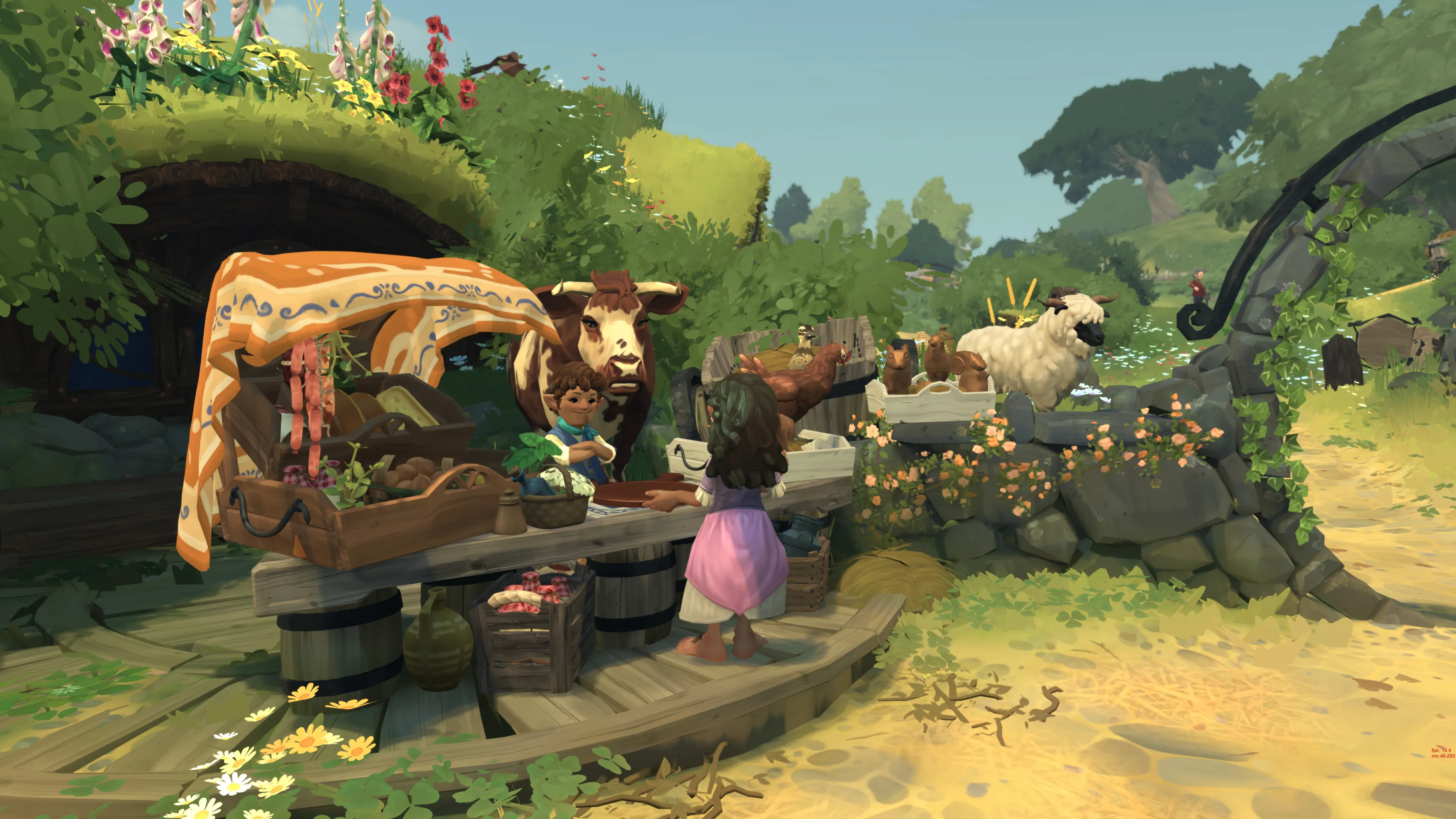 the lord of the rings tales of the shire first trailer screenshots gameplay animal crossing middle earth hobbits