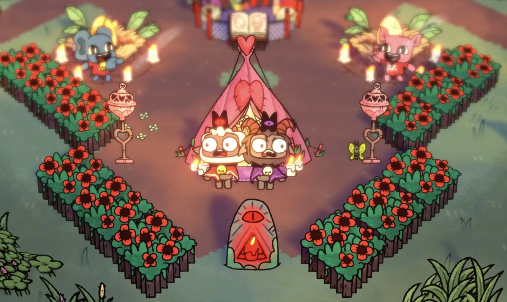 Cult of the Lamb Unholy Alliance Massive Monster Devolver Digital Co-Op Campaign