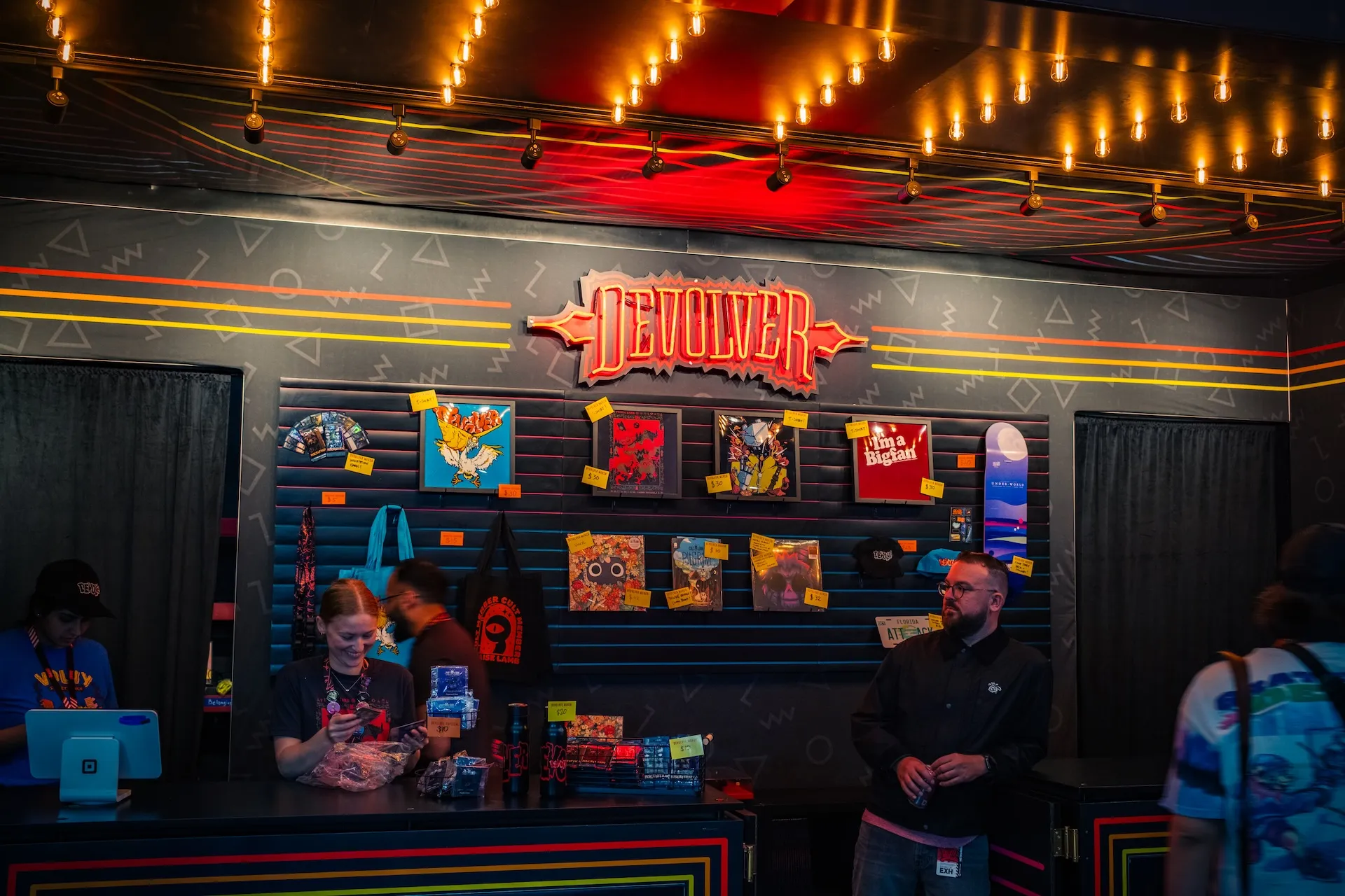 Devolver Digital booth at PAX East 2025