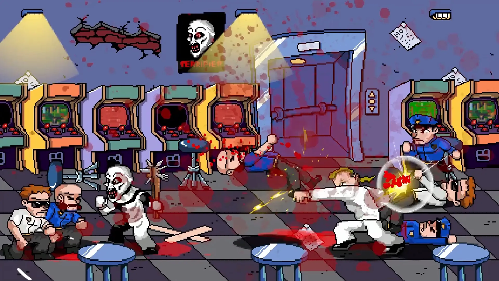 Terrifier The ARTcade Game brutal gory horror beat 'em up release date November 21 John Cody Carpenter Clown