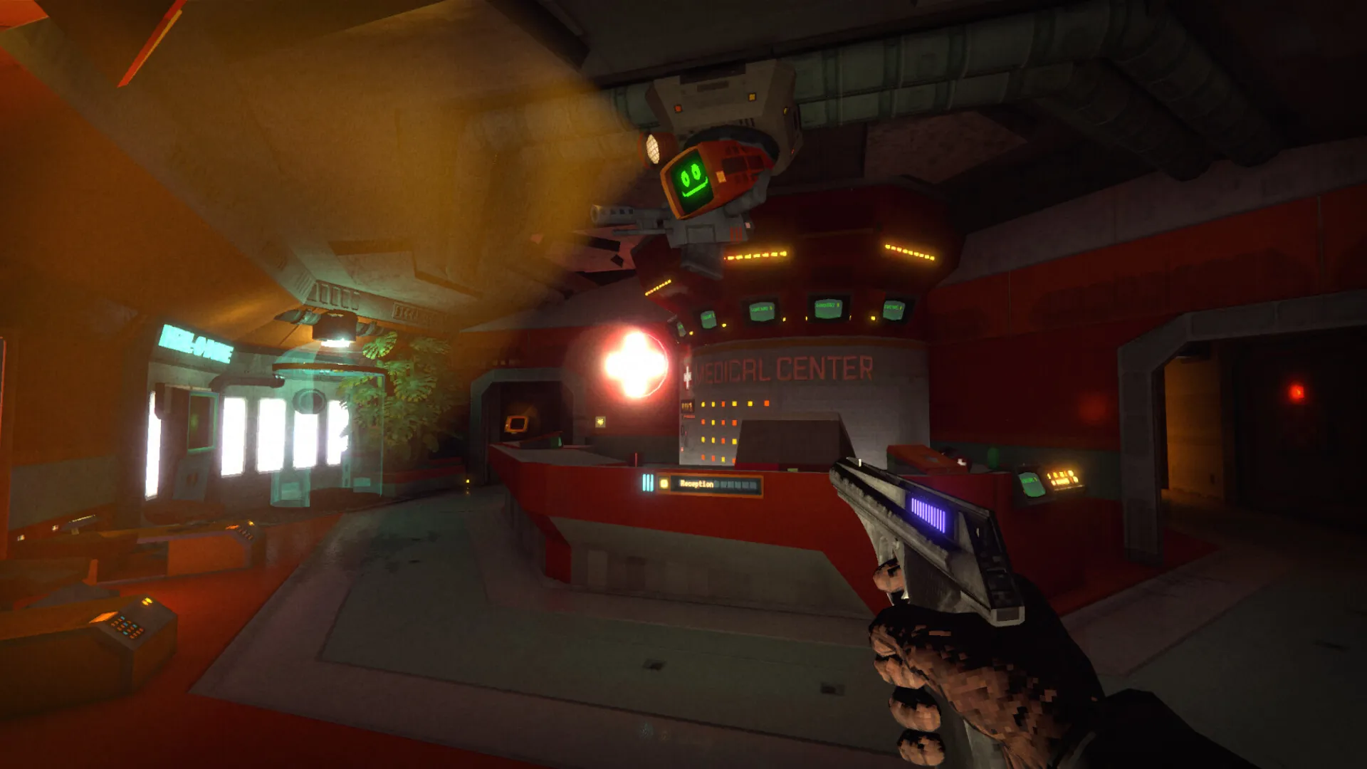 RetroSpace Immersive Sim Shooter Horror PC Game The Wild Gentlemen Kwalee System Shock Sci Fi Thief Deus Ex