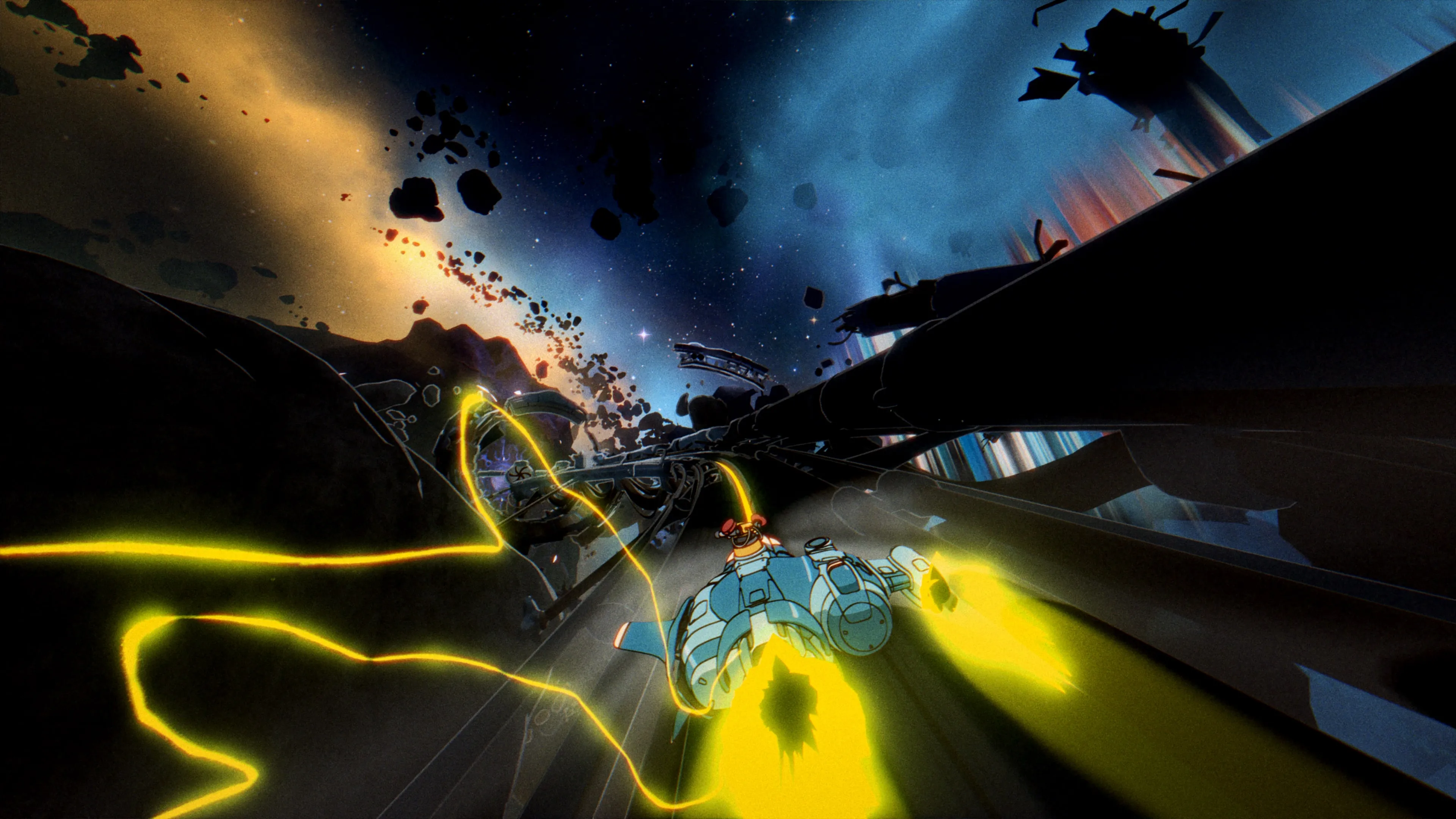 Orbitals Debut Cooperative 1990s Anime Game Nintendo Switch 2 Exclusive Shapefarm Kepler Interactive