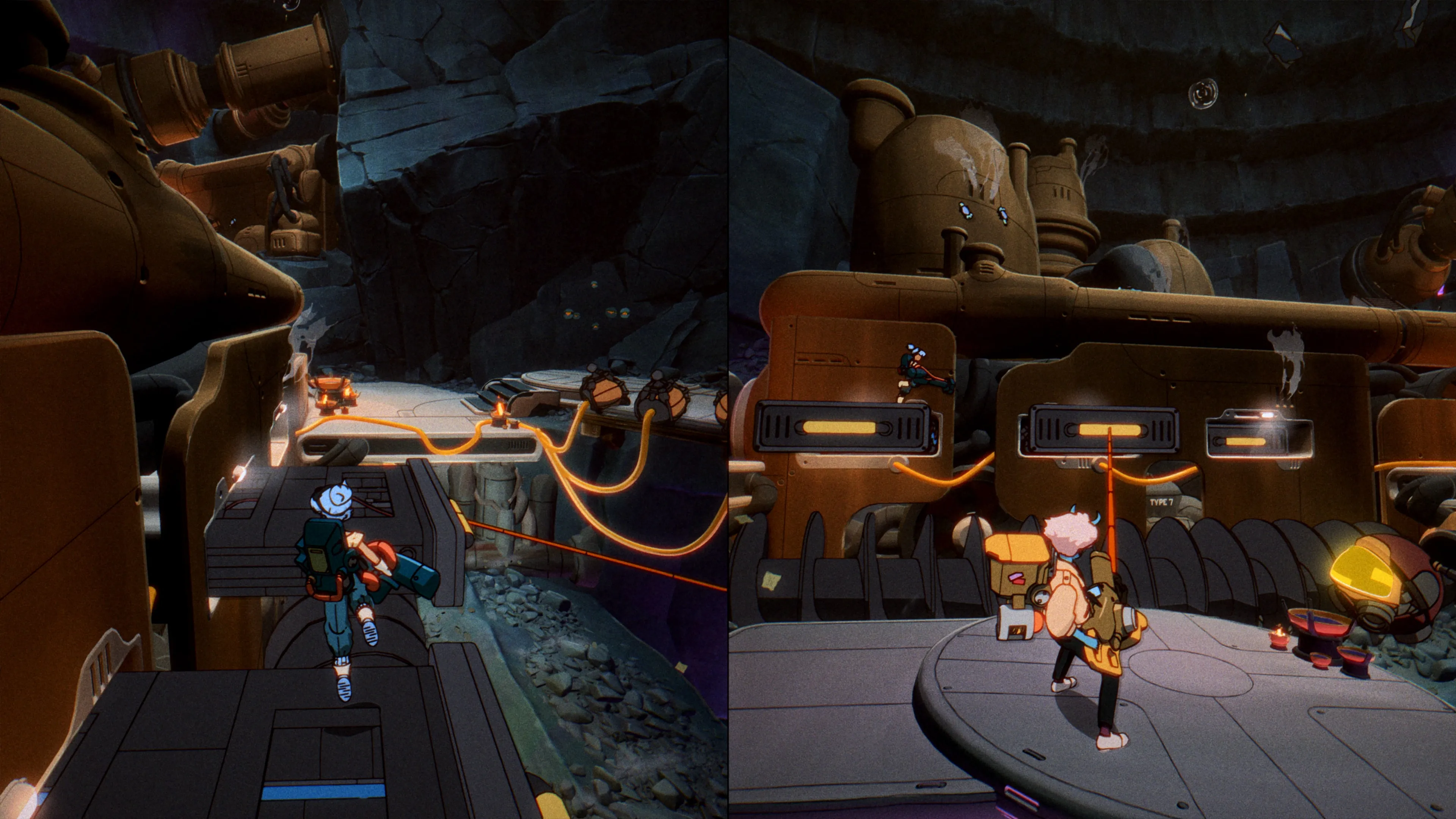 Orbitals Debut Cooperative 1990s Anime Game Nintendo Switch 2 Exclusive Shapefarm Kepler Interactive